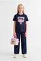Girl's Crew Neck Printed T-Shirt - 3