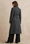 Henry Double Breasted Collar Stash Coat - Anthracite - 4