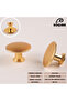 Mussel Matte Gold Button Handle Luxury Country Kitchen Furniture Cabinet Drawer Handle - 3