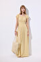Muslin Tight Dress Yellow - 3