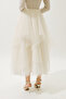 Emilia Layered Tulle Skirt Beige - 6