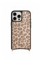 Hera iPhone 16 Pro Max Compatible Leopard Pattern Magsafe Wallet, Strap, Oval Case 3-Piece Cream Set - 2
