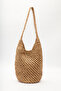 Braided Wicker Crossbody Bag Natural - 4