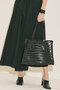 Kabartma Leather City Ç Bag Brown - 3