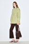 Beli Pile Detail Long Sleeve Bluz Green - 2