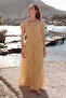Muslin Tight Dress Yellow - 2