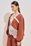 Lace-Detail Muslin Blouse Orange - 6