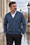 Men's 100% Cotton V-Neck Buttoned Cardigan-Sweater with Side Pockets, Knitwear, Casual, Stylish, Comfortable Fit