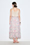 Long Tie Chiffon Skirt Pastel Floral - 6