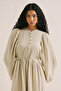 Muslin Volume-Enhancing Long Dress Sand - 4