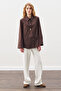 Classic Shirt with Wide Cuffs Bitter Brown
