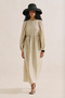 Muslin Volume-Enhancing Long Dress Sand