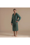 Armın Bamboo Unisex Bathrobe Smoke Turquoise - 2