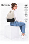 2200 School Backpack Waterproof Unisex Daily & School Bag Beige-Black - 2