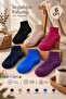 6" Pair Women's Bamboo Home Socks Set (Extra Hot) - 3