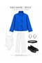 High Collar Buttoned Short Trench Coat - 6
