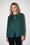 Emerald Button Detailed Long Sleeve Blouse - 3