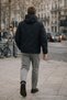 Men's Pocketed Elite Comfort Lined Black Raincoat & Windbreaker - 7