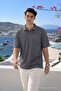 Men's Cotton Pack Short Sleeve Smoked Polo Collar T-Shirt - 3