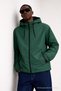 Men's Trend Zippered Green Raincoat & Windbreaker - 4