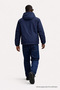 Men's Trend Zippered Navy Blue Raincoat & Windbreaker - 6