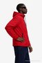 Men's Trend Zippered Red Raincoat & Windbreaker - 3