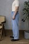 Men's Blue Baggy Jeans with Elastic Waist - 3