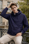 Men's Daily Premium Casual Lined Navy Blue Raincoat - 5