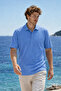Men's Premium Comfort A.Blue Polo Collar t Shirt - 3