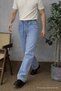 Men's Blue Baggy Jeans with Elastic Waist - 2