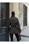 Half-Cape Buttoned Belted Trench Coat - 4