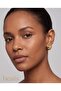 Gold Color Plump Heart Stylish Hoop Earrings - 3