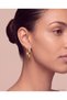 Gold Color Chunky Thick Stylish Hoop Earrings - 4