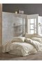 Solaris Yarn Dyed Duvet Cover Set – Striped 100% Cotton Woven with Wooden Button Detail, Duvet Cover Set