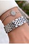 Brand Original - Silver Color- 2 Year Warranty Women Wrist Watch - Bracelet Gifted 010Dkl00-404 - 5