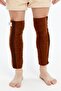 Camel Hair Model Wool Long Knee Pads (Keeps Warm) Wool Knee Pads 2 Pieces - 3