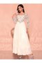 Printed Maxi Dress With Square Neck - 4