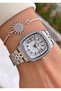 Brand Original - Silver Color- 2 Year Warranty Women Wrist Watch - Bracelet Gifted 010Dkl00-376 - 4