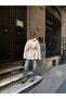 Half-Cape Buttoned Belted Trench Coat - 5