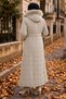 Full Length Nova Quilted Coat Beige Hm2957 - 2