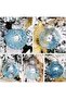 Clear Glass Christmas Ornaments, Blue Glitter Pattern, 6cm Shatterproof Baubles, 24 Pack Tree Decorations - 2