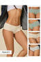 Women Plain Assorted Boy Leg Brief (Pack Of 5)