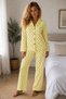 Women's Comfortable Cut Polka Dot Yellow Pajama Set