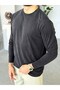 Washable Modal Fabric Basic Sweat m Black - 3