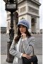 Accessory Detailed Women's Plush Beret/Hat with Visor