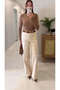 Jalle Beige Straight Jean - 2