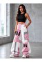 Y2K Pink Blocky Parachute Sweatpants