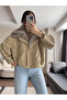 Fur Bomber Zippered Trench Coat - 6