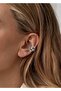 Triangular Stone Earcuff, Crystal Cube (Hole-Free Use)