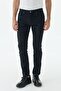Navy Blue Comfort Fit 5 Pocket Canvas Trousers - 3